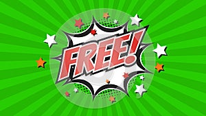 Comic Pop Art text message