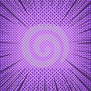 Comic purple elegant template