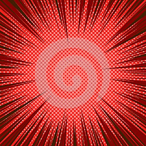 Comic red abstract background