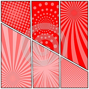 Comic red stylish concept