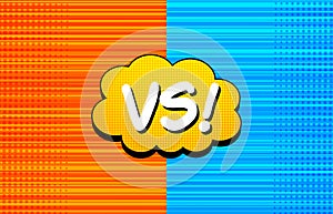 Comic rivalry colorful template