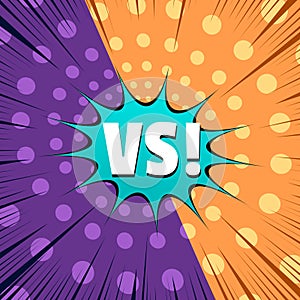 Comic rivalry concept