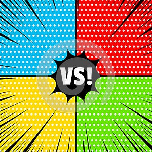 Comic rivalry concept