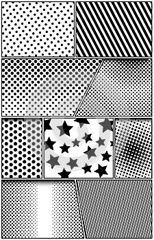 Comic scenes vertical composition