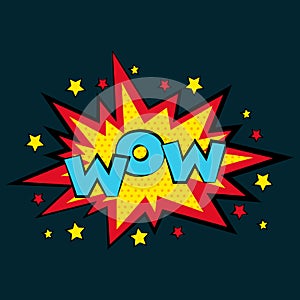 Comic sound effects in pop art vector style. Sound bubble speech with word and comic cartoon expression sounds