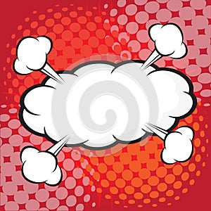 Comic speech bubble, comic backgound