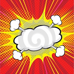 Comic speech bubble, comic backgound