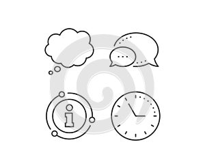 Comic Speech bubble line icon. Chat sign. Vector