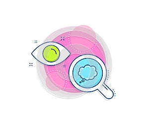 Comic Speech bubble line icon. Chat sign. Vector