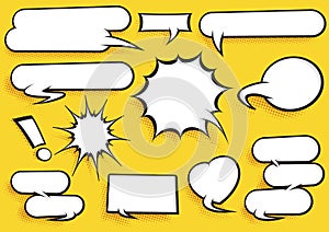 Comic Speech Bubble Set