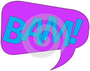 Comic speech bubble set with text- BAM