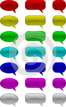 Comic speech bubbles