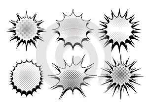 Comic speech bubbles collection