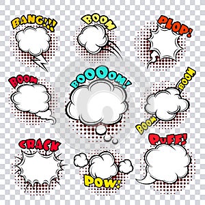 Comic speech bubbles