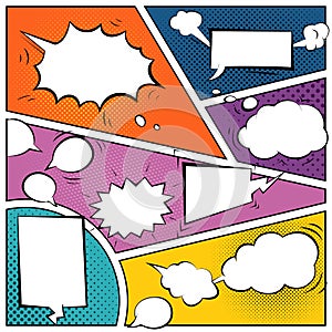 Comic speech bubbles