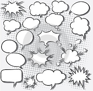 Comic speech bubbles