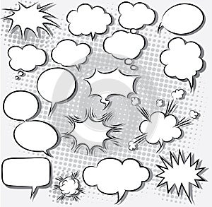 Comic speech bubbles photo