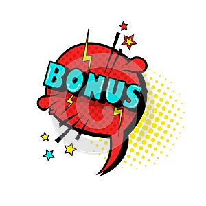 Comic speech free chat bubble pop art style text icon