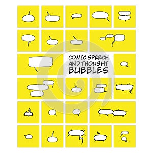 Comic Speech and Thought Bubbles