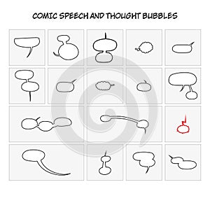 Comic Speech and Thought Bubbles