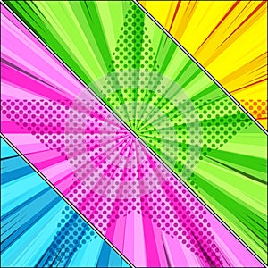 Comic starry abstract concept