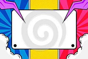 comic style cartoon pop art background