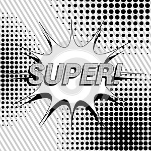 Comic Super wording concept