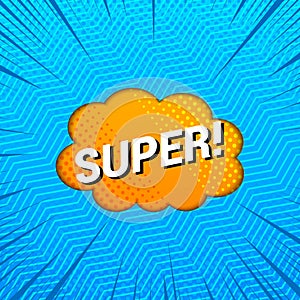Comic Super wording concept