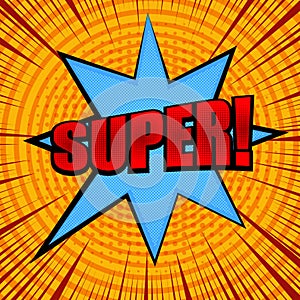 Comic Super wording concept
