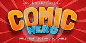 Comic text effect, cartoon  text style