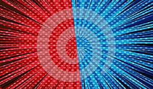 Comic versus bright template