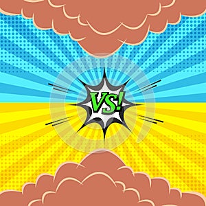 Comic versus bright template