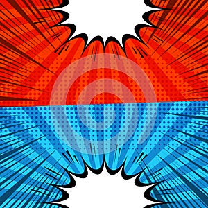 Comic versus and duel concept