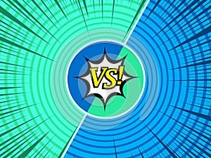 Comic Versus light background