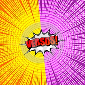 Comic Versus light background