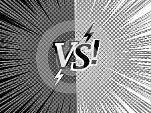 Comic versus monochrome design template