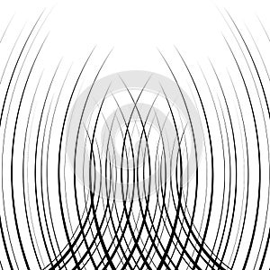 Comic verticall curved speed lines background photo