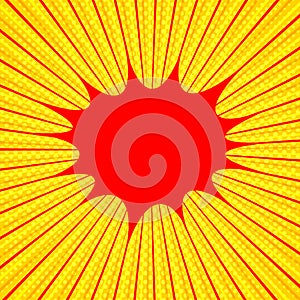 Comic vivid explosive concept