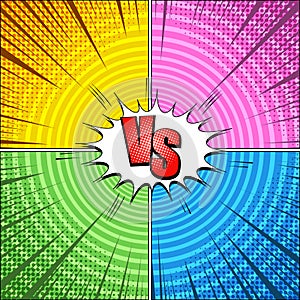 Comic vs bright concept