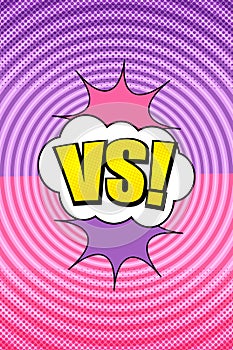 Comic VS vertical bright template