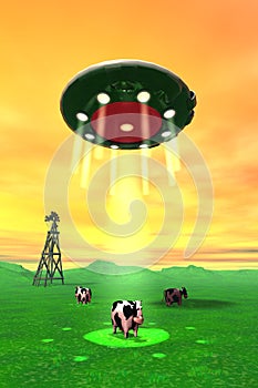 Comical Cow Abduction 4