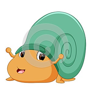 A comical snail