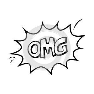 Comics bomb and explosion. Speech bubble with word bam. Design elements for print