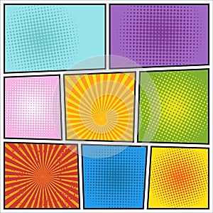 Comics book background