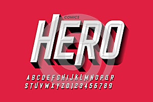 Comics hero style font