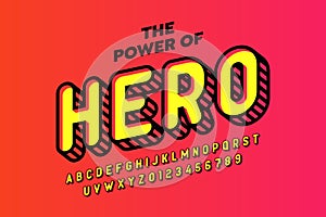 Comics hero style font