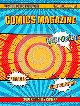Comics magazine cover
