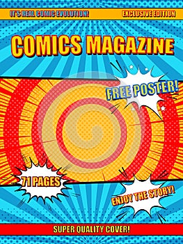 Comics magazine cover