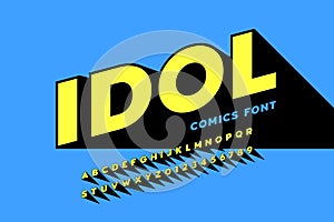 Comics style font design