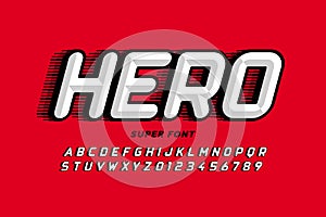 Comics style font design, super hero